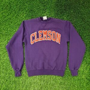 Vintage Y2K Clemson Tigers Sweatshirt XS 18x22 Cropped Baggy